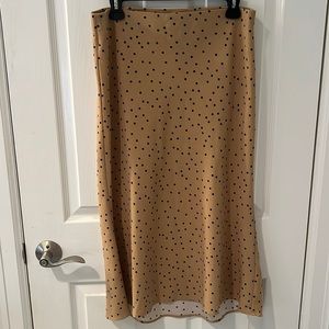 Rachel Zoe Polka Dot Midi Skirt